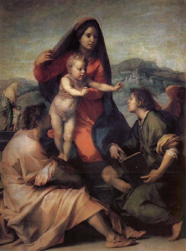 Andrea del Sarto Holy Family with Angels China oil painting art